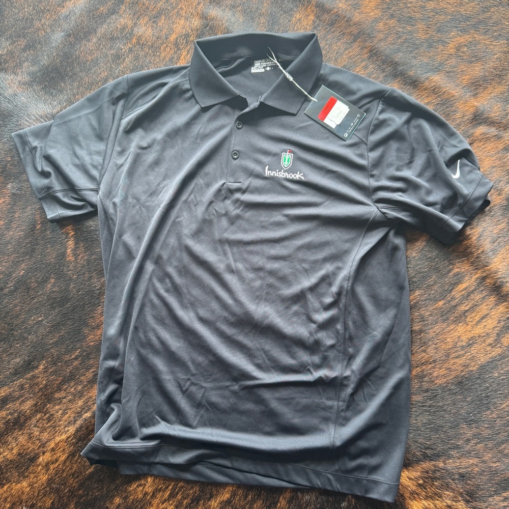 Nike Black Polo Shirt with Logo